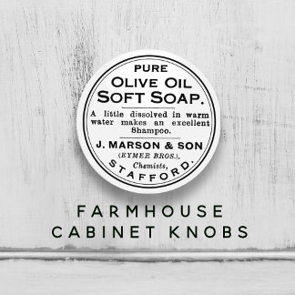 White New Pure Olive Oil Soap and Bathroom Keramische Knop