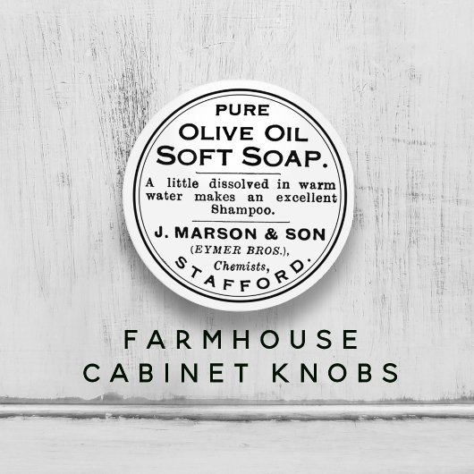 White New Pure Olive Oil Soap and Bathroom Keramische Knop