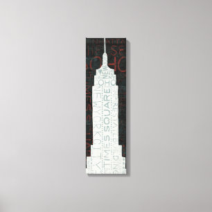 White New York Times Square Canvas Afdruk
