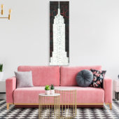 White New York Times Square Canvas Afdruk (Insitu (Woonkamer))