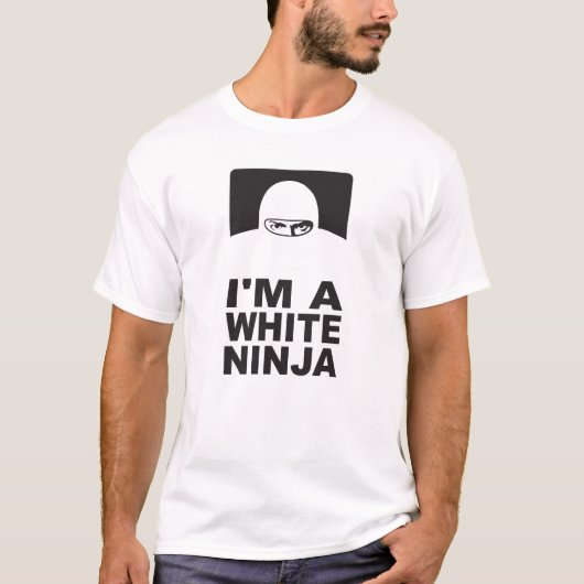 White Ninja T-shirt (Voorkant)