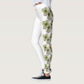 White North Carolina State Flower Dogwood Leggings (Gauche)