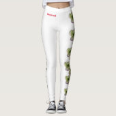 White North Carolina State Flower Dogwood Leggings (Devant)