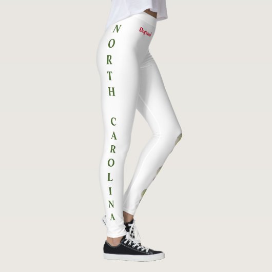 White North Carolina State Flower Dogwood Leggings (Droite)