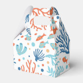 White ocean folio cute fish pattern bedankdoosjes (Achterkant)