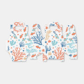 White ocean folio cute fish pattern bedankdoosjes (Uitgevouwen)