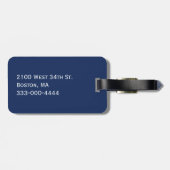 White Octopus Bagagelabel (Achterkant horizontaal)