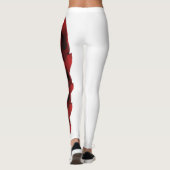 White Oklahoma State Oklahoma Rose Leggings de fle (Dos)