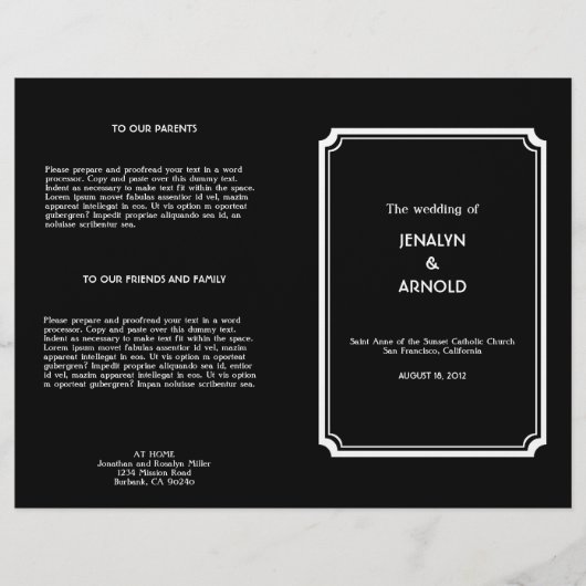 White on Black Deco-programma (Voorkant)