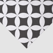 White on Black Diamond Geometric Tissuepapier (Detail)