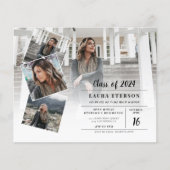 White on black-minimalistisch foto budget afstuder (Voorkant)