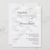 White on White Religious Invitation (Devant)