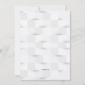 White on White Religious Invitation Kaart (Achterkant)