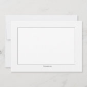 White on White Religious Invitation Kaart (Achterkant)