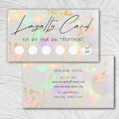 white opal design loyality card visitekaartje