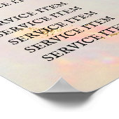 white opal prijslijst poster (Hoek)