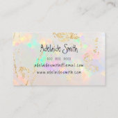 white opal texture foto Designation card Visitekaartje (Achterkant)
