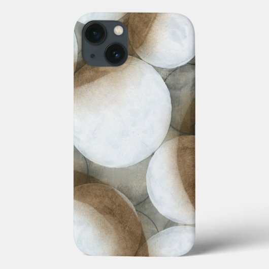 White Orbs & Brown Circles Case-Mate iPhone Case (Achterkant)