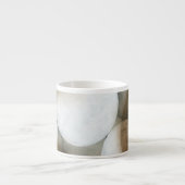 White Orbs & Brown Circles Espresso Kop (Voorkant)