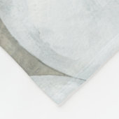 White Orbs & Brown Circles Fleece Deken (Hoek)