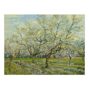 White Orchard van Vincent Van Gogh Perfect Poster