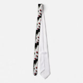 White Orchid Blossom Necktie Stropdas (Achterkant)