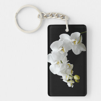 White Orchid Blossom Sleutelhanger
