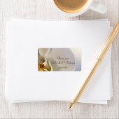 White Orchid Elegance Wedding Bedankt voor je favo Etiket (Insitu)