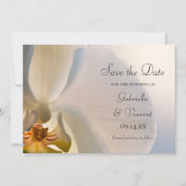 White Orchid Elegance Wedding Save the Date (Voorkant)