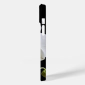 White Orchid Flower on Black Case-Mate iPhone Case (Achterkant / Links)