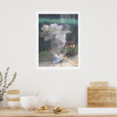 White Orchid Flowers Bouquet Poster Prints (Keuken)