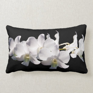 White Orchid Lumbar Pillow Kussen