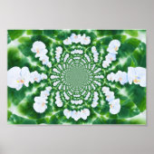 White Orchid Mandala Poster (Voorkant)