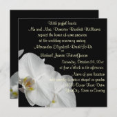 White Orchid on Black Kaart (Voorkant / Achterkant)