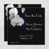 White Orchid Save the Date (Voorkant / Achterkant)