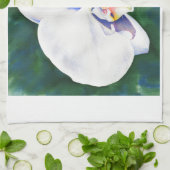 White Orchid Theedoek (Gevouwen)