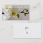 White Orchid Visitekaartje (Voorkant / Achterkant)
