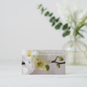 White Orchid Visitekaartje (Staand voorkant)