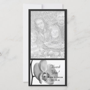White Orchid Weddenschap Hartelijk dank Bedankkaart