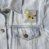 White Orchid ・ Wedding Button (In situ)