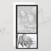 White Orchid Wedding Save the Date (Voorkant / Achterkant)