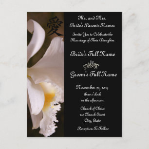 White Orchid Wedding Uitnodigingen en gunsten