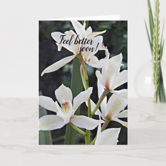 White Orchids Floral get good Kaart (Voorkant)