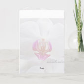 White Orchids - Hartelijk dank voor mijn bruiloft Bedankkaart (Achterkant)