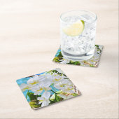 White Orchids Paper Onderzetter (Insitu)