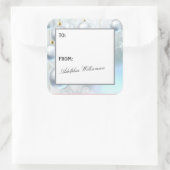 White Ornaments Christmas Gift Label (Tas)