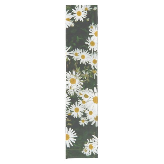 White Oxeye Daisy, Moon Daisy Meadow Korte Tafelloper (Voorkant)