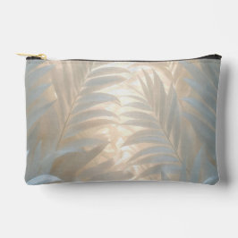 White palm leaves in golden-pastel tones  etui