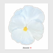 White Pansy Sticker (Vel)
