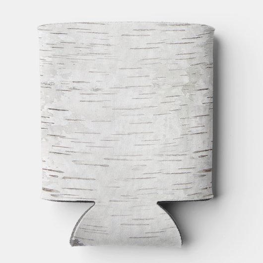 White Paper Birch Tree Bark Rustic Wood Wedding Blikjeskoeler